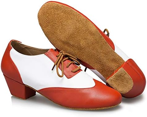נעלי ריקוד לטיני של היפוזאוס נעלי ריקוד לטיני גברים נעלי ריקוד חברתי אולם נשפים, 7.5 D
