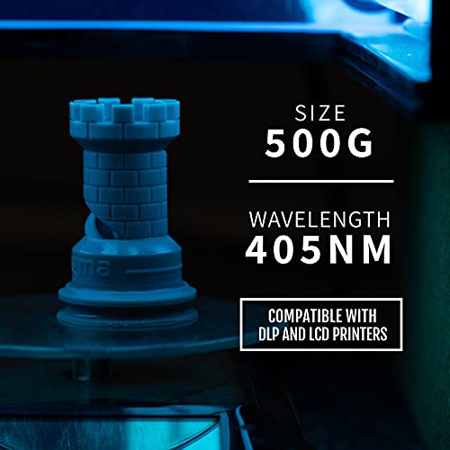 שרף מדפסת 3D 3D, דיוק גבוה שאינו שוליים 405 ננומטר UV ריפוי פוטופולימר להדפסת DLP LCD, בקבוק 500