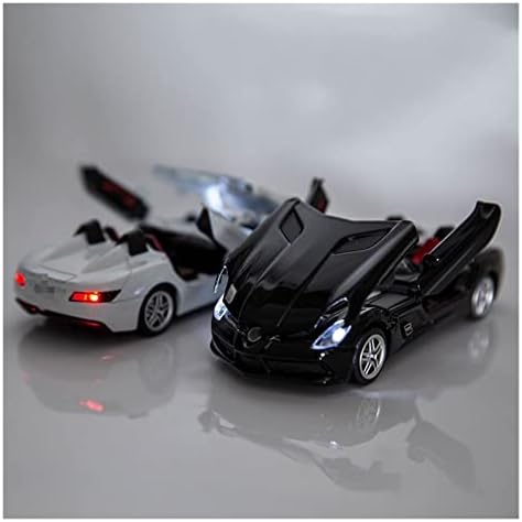 דגם מכוניות בקנה מידה עבור SLR רודסטר סגסוגת מכוניות סגסוגת דגם מירוץ מתכת מתנות סופר רכב רודסטר עם אור צליל 1/32