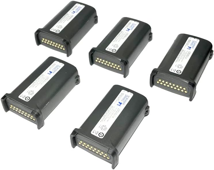 חבילה של 5 סוללות עבור MC9090 סוללה MC9190 סוללה סוללת Barcode סוללה מחליפה 82-111734-01 7.4V 2400mAh