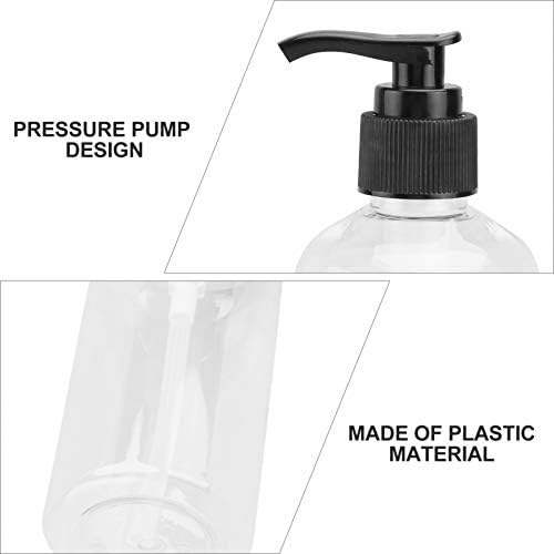מתקן סבון Zerodeko 5 יחידות קרם פלסטיק מתקן משאבות, בקבוקי שמפו ומזגן ברורים, מקלחת ניידת משאבת עיתונות בקבוק