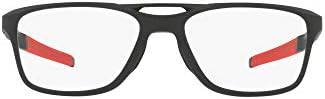 אוקלי גברים של שור8113 מד 7.2 קשת כיכר מרשם משקפיים מסגרות, סאטן שחור / הדגמה עדשה,53 ממ