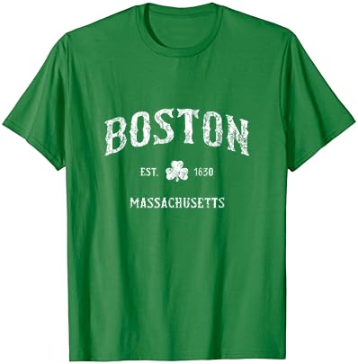 בוסטון מסצ ' וסטס חולצה בציר שמרוק ספורט טי