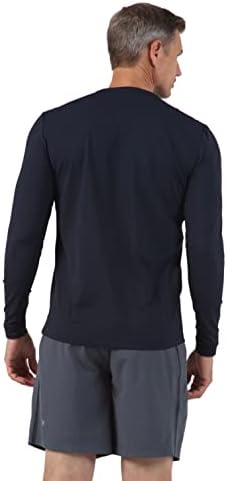 Ibkul's Gen's Athleisure ללבוש שמש מגן על 50+ Icefil קירור טק טק שרוול ארוך חולצת טריקו - 93199