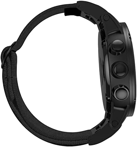 DJSFCN שעון חכם רצועות לולאה אלסטית ניילון עבור Garmin fenix 7 7x 5xplus 6xpro/mk2i 3hr החלפת שעון