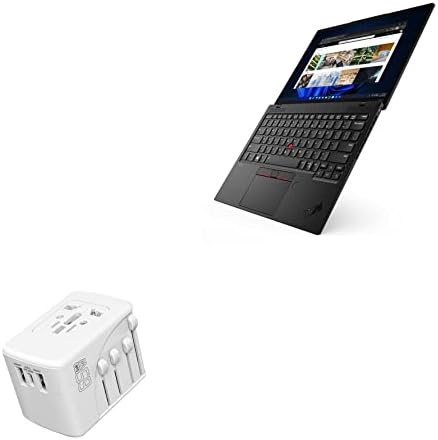 מטען גלי Box התואם ל- Lenovo Thinkpad X1 Nano - מטען קיר PD בינלאומי, 3 מתאם מטען בינלאומי USB וממיר