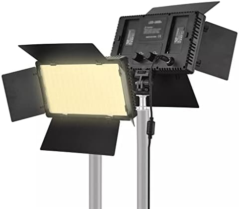 BGZDT LED וידאו אור אור צילום לוח אור 600 דלקים 3200-5600K 1/4 כדור בורג לצילום זרם חי