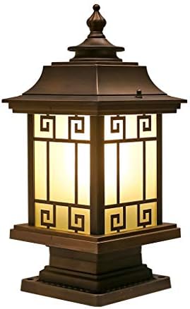 LXXSH GARDEN VILLARYARD COUSARD POST LAMP FUNDEL FUNGEN LEADN LIGHT