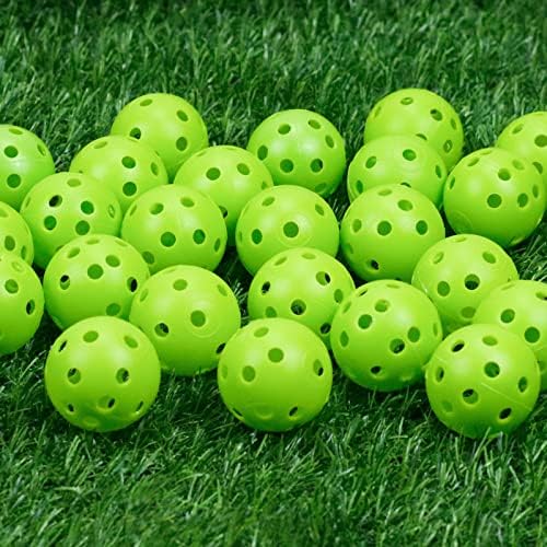 50 חבילה פלסטיק גולף כדורי עיסוק מוגבל טיסה גולף אימון כדור חלול נדנדה מקורה בפועל גולף כדורי