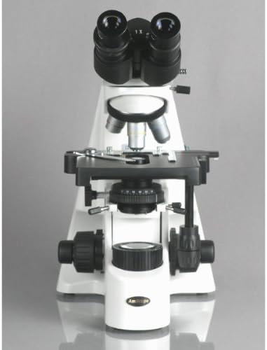 אמסקופ ב690 א-ד-ק-פל סידנטופף מיקרוסקופ תרכובת דו-עינית, הגדלה פי 40-1500, עיניות פי 10 ו-15 עיניות,