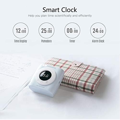 Paperang P2S Mini Pocket Pocket, מדפסת תרמית אלחוטית ניידת 300DPI מדפסת צילום עם שעון לקבלת