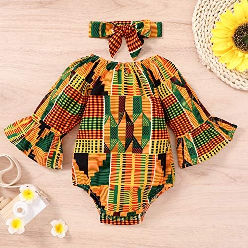 עץ צעיר יותר בגדי תינוקות אפריקאיים ילדה דשיקי אנקארה סט תלבושת