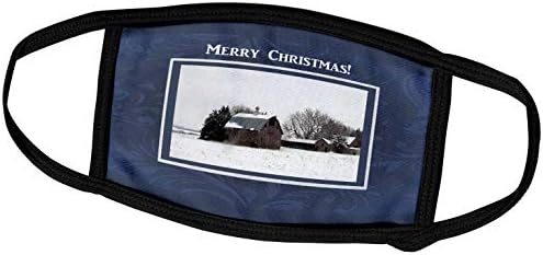 3 רוז בוורלי טרנר עיצוב וצילום חג המולד-חווה בחורף, חג שמח, עיצוב מסגרת כחולה-מסכות פנים