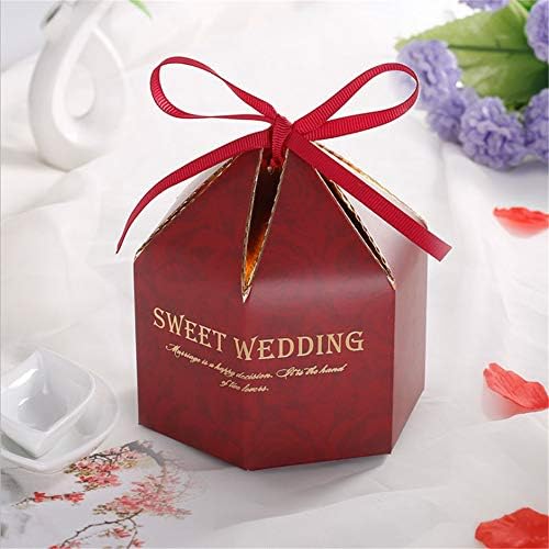 קופסת ממתקים לחתונה, קופסת ממתקים חתונה רומנטית חדשה, קופסת מתנה לממתקים יצירתיים לחתונה, 3.35 × 4.33,