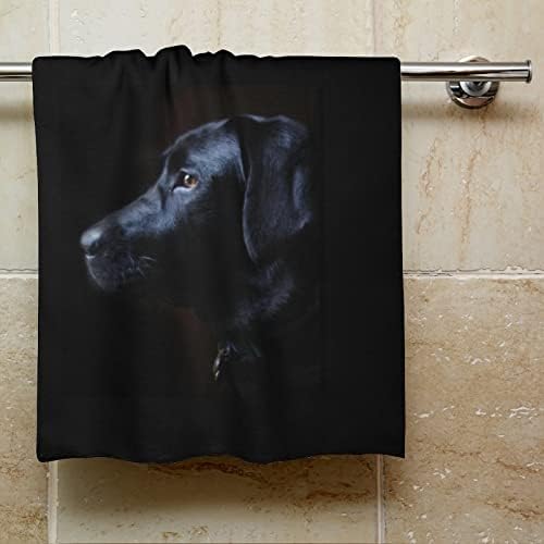 מגבת כביסה לשטוף כלבים שחורה לברדור 28.7 X13.8 מטליות פנים סיבי סופר -סין מגבות סופגות מאוד מגבות