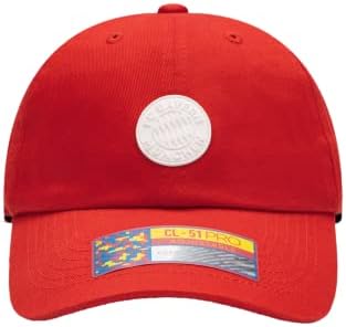 מאוורר דיו באיירן מינכן 'מזדמנים' מתכוונן קלאסי סגנון כדורגל כובע / כובע אדום
