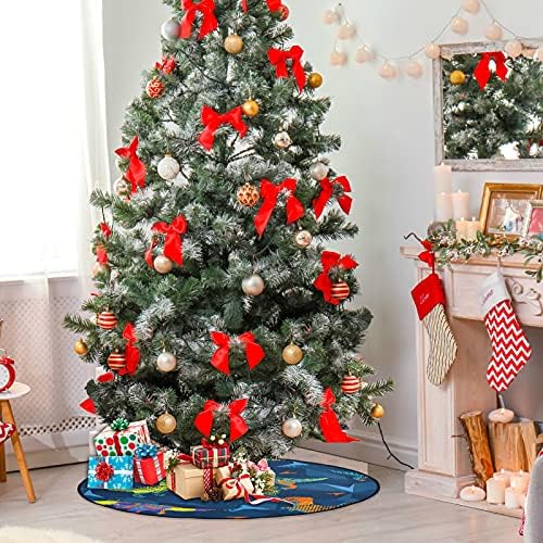תקציר דינוזאור עץ חג המולד מחצלת עץ אטום למים שטיח מחצלת מגש מתחת לאביזר עץ חג המולד לקישוט חג המולד