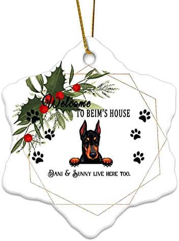 זיכרון תליון חג המולד קישוטי באסט כלבם חיות מחמד כלב ברוכים הבאים כלב של בית חג המולד מזכרת תליון קישוטי קישוט