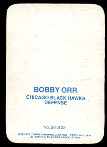 1976 Topps 20 בובי אור שיקגו בלקוהוקס NM Blackhawks