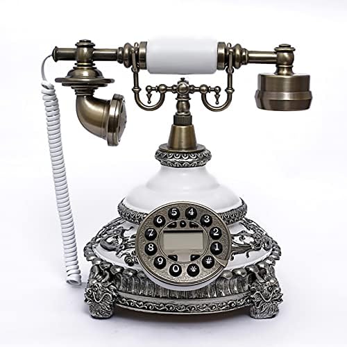 טלפון וינטג 'אירופאי דחיפה דיגיטלית קבועה חיוג טלפון קווי עתיק לשימוש במלונות במשרד הביתי
