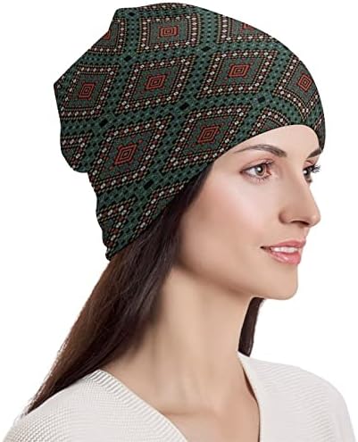 אתני הודי כיכר יוניסקס כפת כובע חם גולגולת כובע בסוודרים כובע לשינה מזדמן אחת גודל