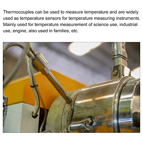 Meccanixity K חיישן טמפרטורה מסוג M6 טמפרטורת בורג בדיקות צמד תרמי 6.6ft -50 עד 200 מעלות צלזיוס