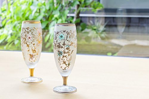 אדריה שוקי 6571 זכוכית Nihonsh, El Dorado Arabesque כסף, 4.2 פלורידה, כוס ערבי/סלמון, Nihonsei,
