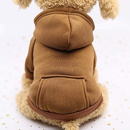 סוודר כלבים בינוני בגדים בגדים חיית מחמד סווטשירטים כלב עם תלבושות מכופפות בכיס בגדי כלבים קטנים