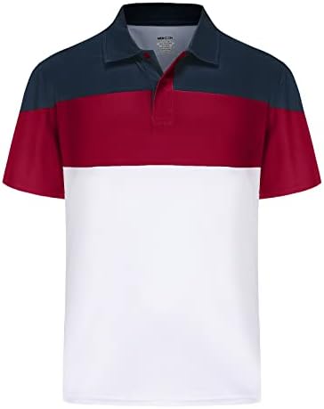 גברים גדולים וגבוהים פולו חולצות גולף יבש בכושר שרוול קצר ביצועים להדפסה לחות לחות ספורט חולצת פולו M-7XL