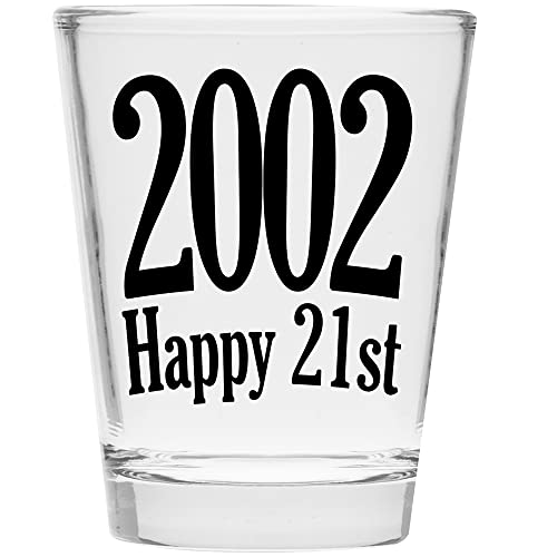 הצחיק אותם מצחיקים 2002 כוס ירייה 21 מאושרת - מתנת יום הולדת 21 - חוגגים עשרים ואחד - מתנות יום הולדת 21