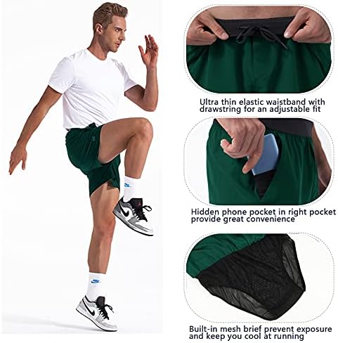 REYSHIONWA מכנסיים קצרים של אתלטים בגודל 5 אינץ