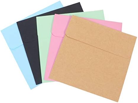 הזמנה מעטפות בצבע מעטפות 50 יחידות מעטפות נייר ריק מעטפות מחזיק מנות עבור מתנה מטבע תמונה גלויה