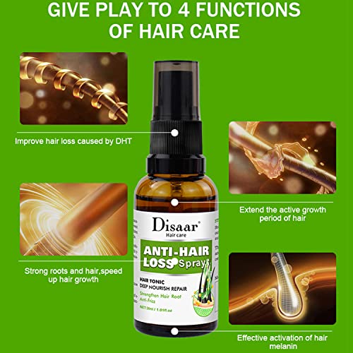 דיסאר יופי נגד נשירת שיער תרסיס טוניק עמוק לחות להזין תיקון לחזק שיער שורש אנטי פריז טיפול 30 מ
