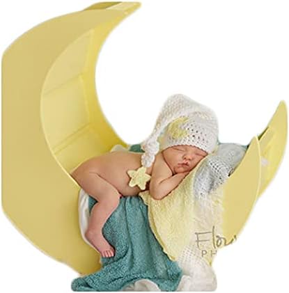 יילוד תינוק צילום אבזרי תלבושות סרוגה לסרוג אופנה חמוד ירח כוכב כובע עבור ילד ילדה צילום לירות