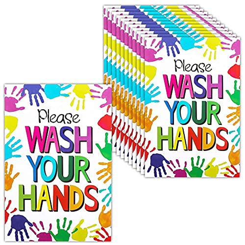 שלטי תחנת שטיפת ידיים לילדים, אנא שטוף את הידיים