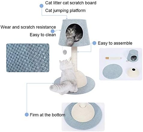 מגרד לוח עבור חתול מגרד חזיר שולחן מנורת חתול טיפוס מסגרת, סיסל חתול המלטת, חתול עץ חתול מגרד