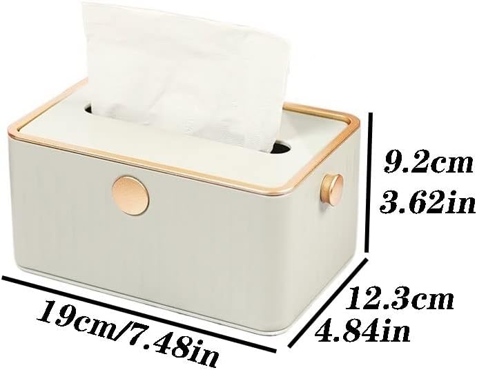 Luckxuan קופסת רקמות מפית מחזיק אור קופסת רקמות יוקרה בסלון בית קופסת רקמות ברמה נירוסטה ברמה