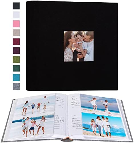 אלבום תמונות Mublalbum 4x6 200 תמונות עטיפת פשתן עם אזורי תזכיר ספר תמונות תמונות לחתונה לחתונה משפחתית חופשה