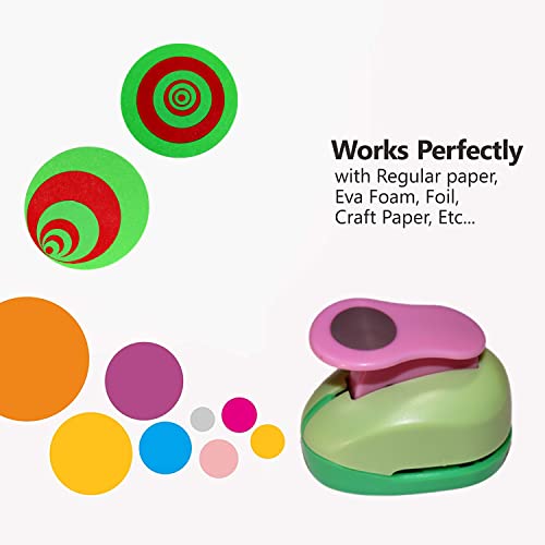 אגרוף של חור מלאי של קאדי 5 יח ', אגרופי נייר מעגל מעגל בעבודת יד, גודל שונה של אגרופים של אגרופים עיצובים של