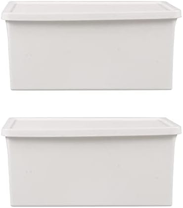 2 יחידות פלסטיק אחסון קופסות ביתי מארגני ושונות מחזיקי עם מכסה