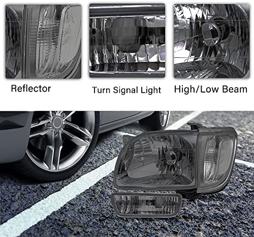 ברייגט פנס הרכבה סט עבור 01-04 טויוטה טקומה עם פגוש אור נהג ונוסע צד