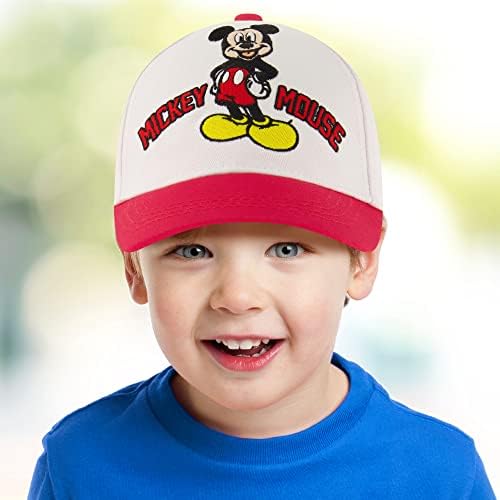 כובע בייסבול של דיסני בויס, כובע פעוטות מתכוונן של מיקי מאוס, בגילאי 2-4 או כובעי ילד לילדים בגילאי 4-7