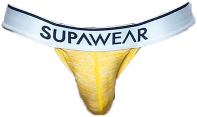 גיבור Supawear's JockStrap צהוב - רצועת ג'וק תחתונים לגברים
