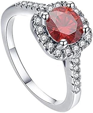 תכשיטים לנשים טבעות לבן טבעת מתנה בעבודת יד חתונה לחתוך תכשיטי אירוסין אבן יוקרה מתכוונן חן טבעות