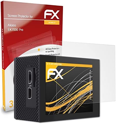 מגן מסך Atfolix המתאים ל- Akaso EK7000 Pro, סרט הגנת המסך אנטי-רפלקטיבי וסופג את הסרט FX Shiptoring FX