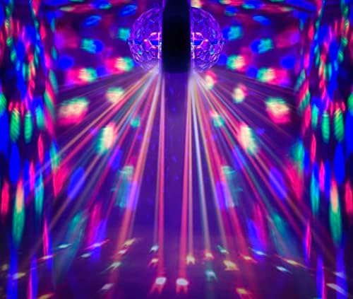 Gabbagoods Disco Ball Light Strobe אורות למסיבות- 6W E27 RGB Multicicoror Party Party Awkes Disco Light