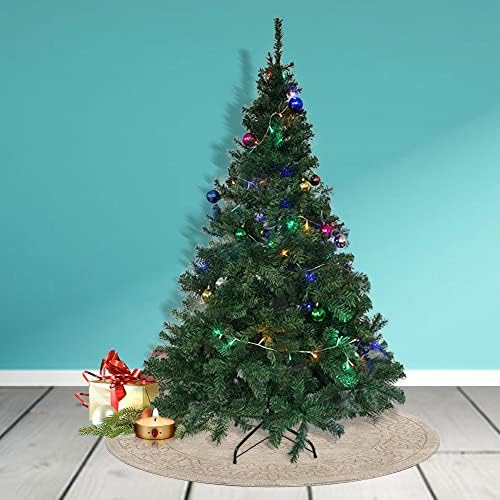 עץ חג המולד מלאכותי של 6 רגל לקישוט בית לחג, עצי חג המולד פרימיום עם מעמד מתכת ו -12 כדורים,