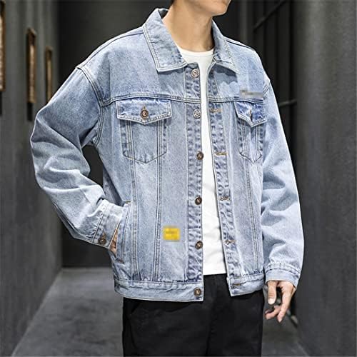 מעיל ג'ינס בסגנון יפן סגנון יפן שחור ירך פופ רחוב מעיל ג'ינס מגניב מעיל מפציץ בגודל גדול