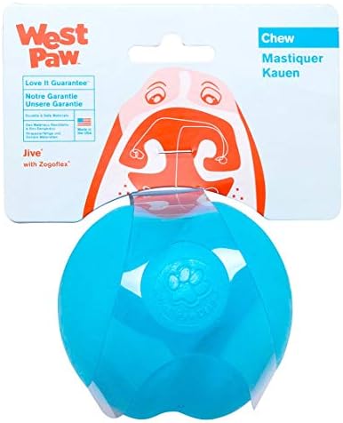 West Paw Zogoflex Jive Ball Ball Chew Toy & Zogoflex Hurley Hurley One Wone צעצוע - צעצועים לחיות