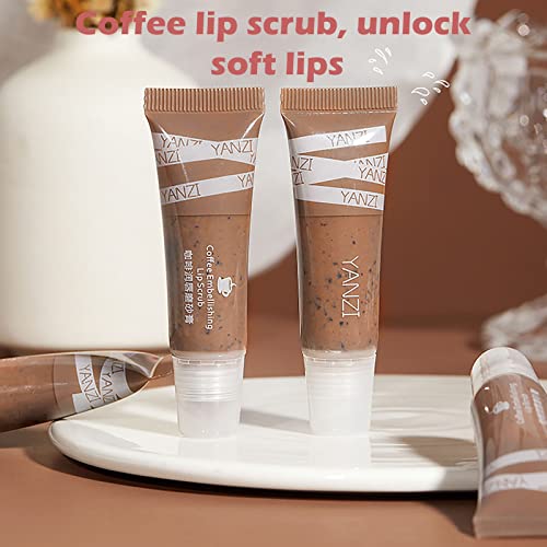 גלוס עבור בנות 10-12 שפתיים לשפשף שפתיים טיפול מרגיע לחות שפתיים מסכת עבור סדוק קפה שפתיים לשפשף